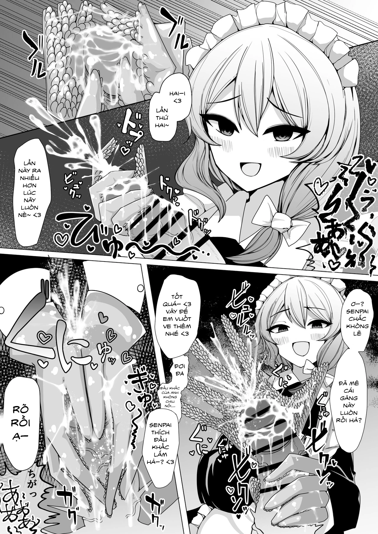 HentaiVN.net - Ảnh 8 - Tôi bị cô hầu gái vắt kiệt cho đến ngất - Oneshot
