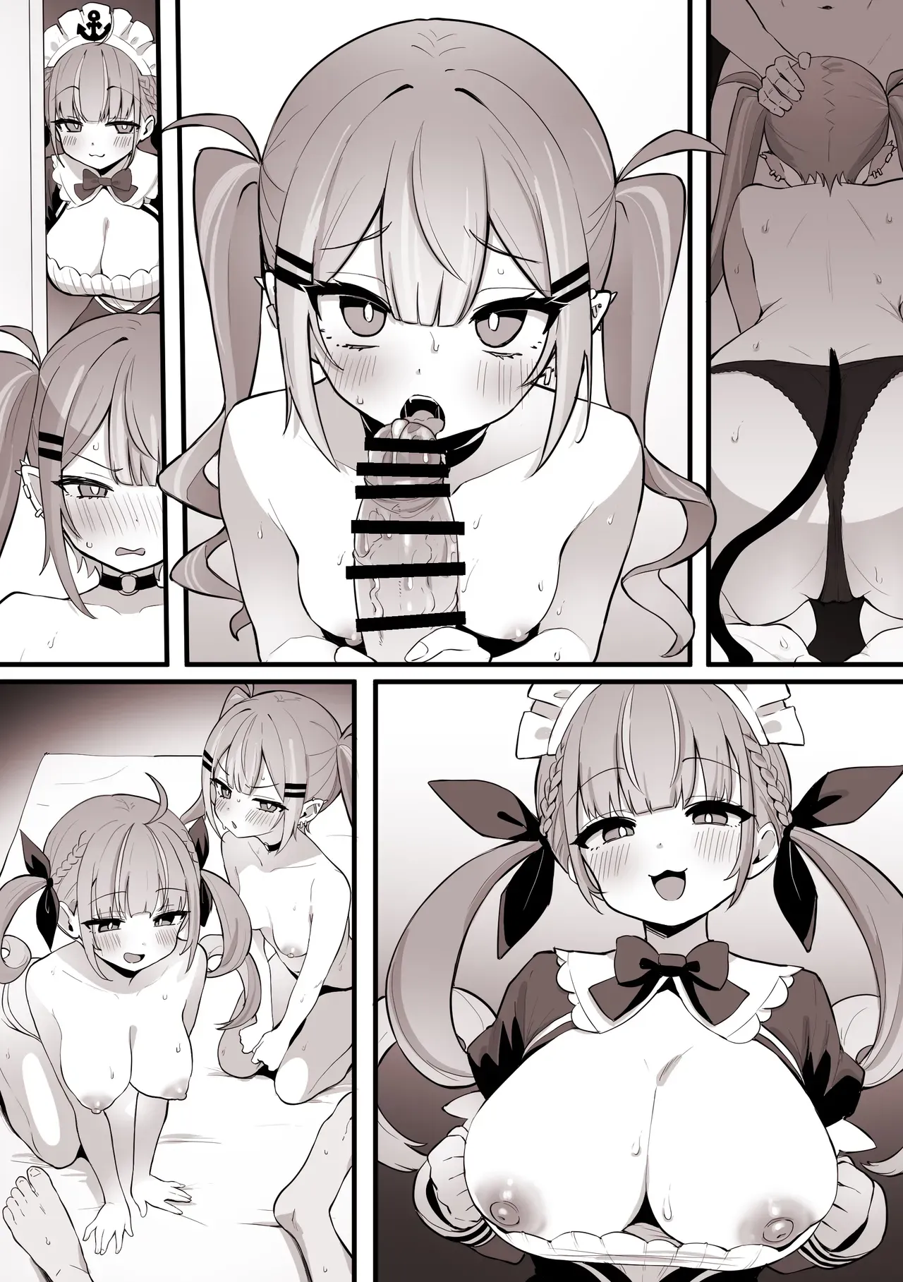 HentaiVN.net - Ảnh 10 - Tổng hợp Oneshot (Hololive) của Kokemomo - Aqua tự mãn, Towa ghen tị