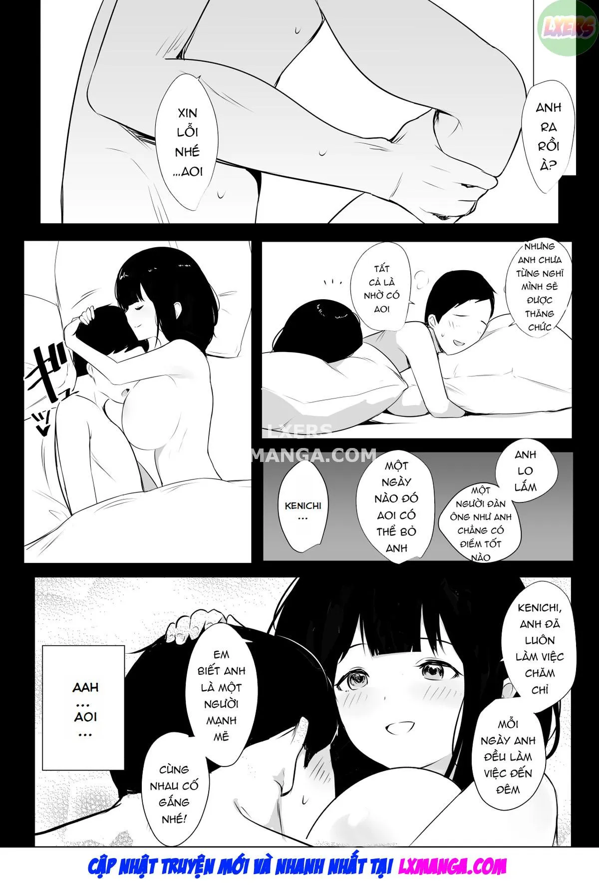 HentaiVN.net - Ảnh 9 - Boku dake ni Amaesasete Kureru Kyonyuu JK Tsuma o Hoka no Otoko ni Dakasete Mita - Chap 4