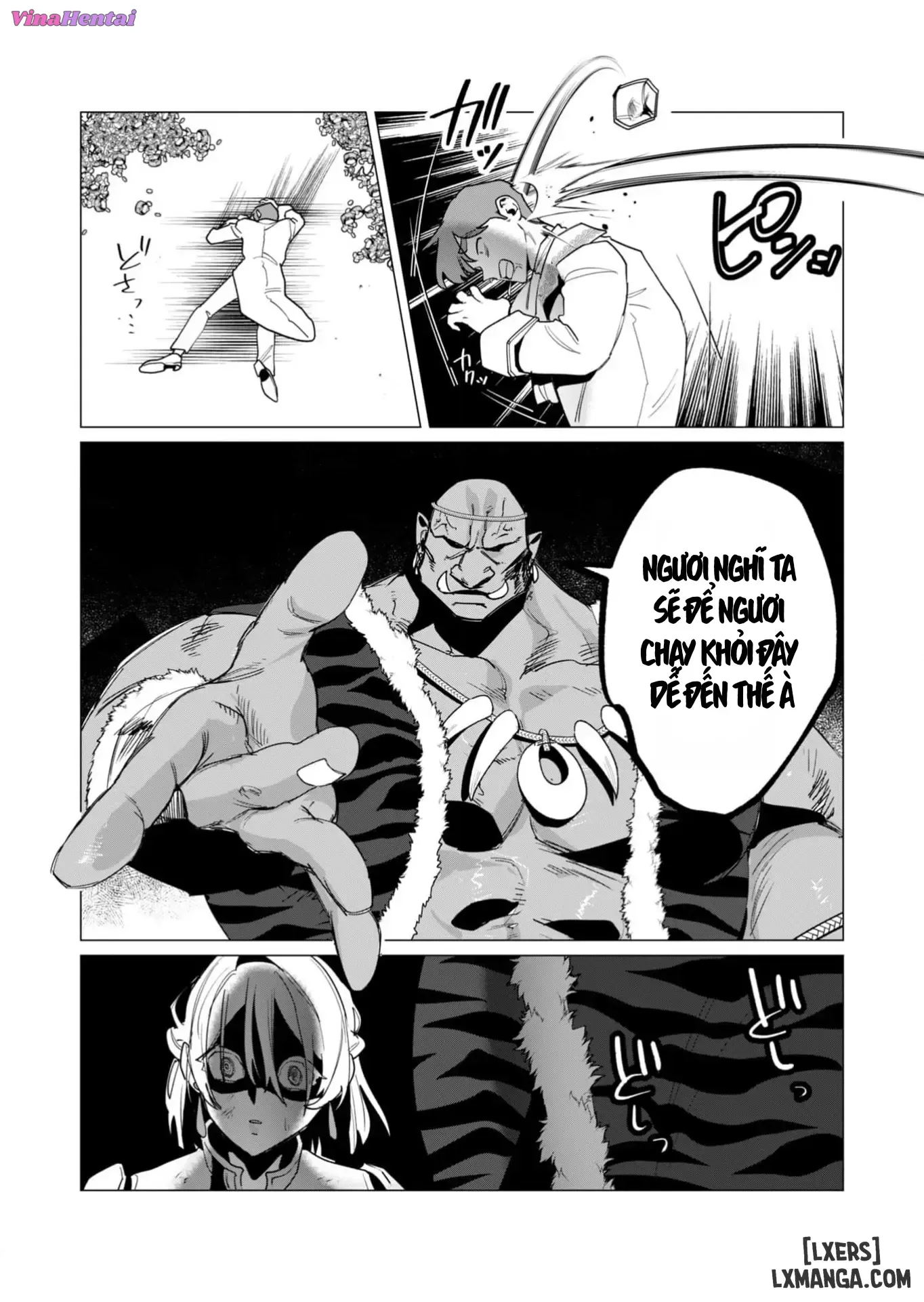 HentaiVN.net - Ảnh 9 - Vị Anh Hùng Muốn “Vợ Người Ta” Làm Phần Thưởng - Chap 13 : Dũng Sĩ x Nữ Hiệp Sĩ x Orc King(Phần 4)
