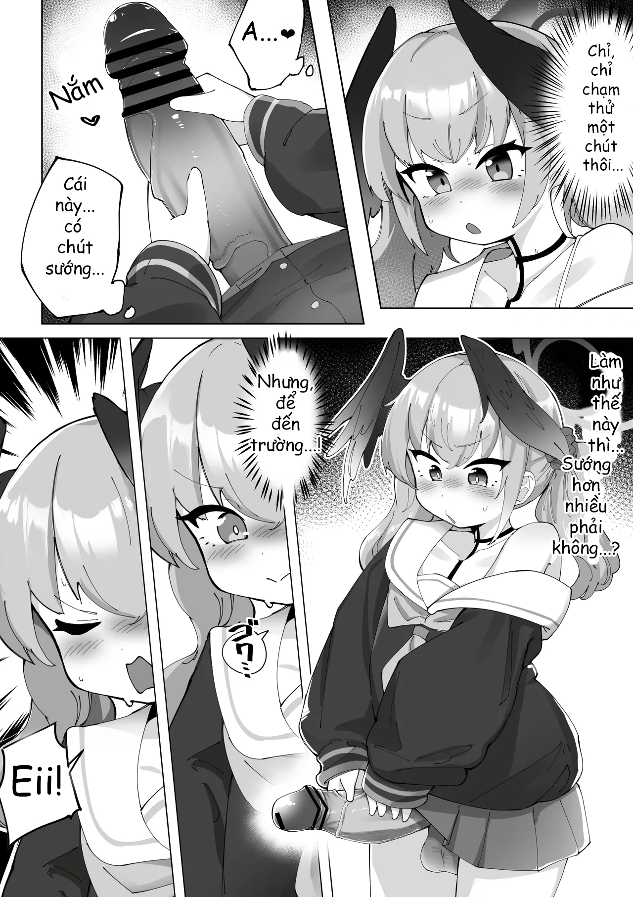 HentaiVN.net - Ảnh 10 - Futanari Koharu-chan vs Hanako-chan Manga - Chap 1
