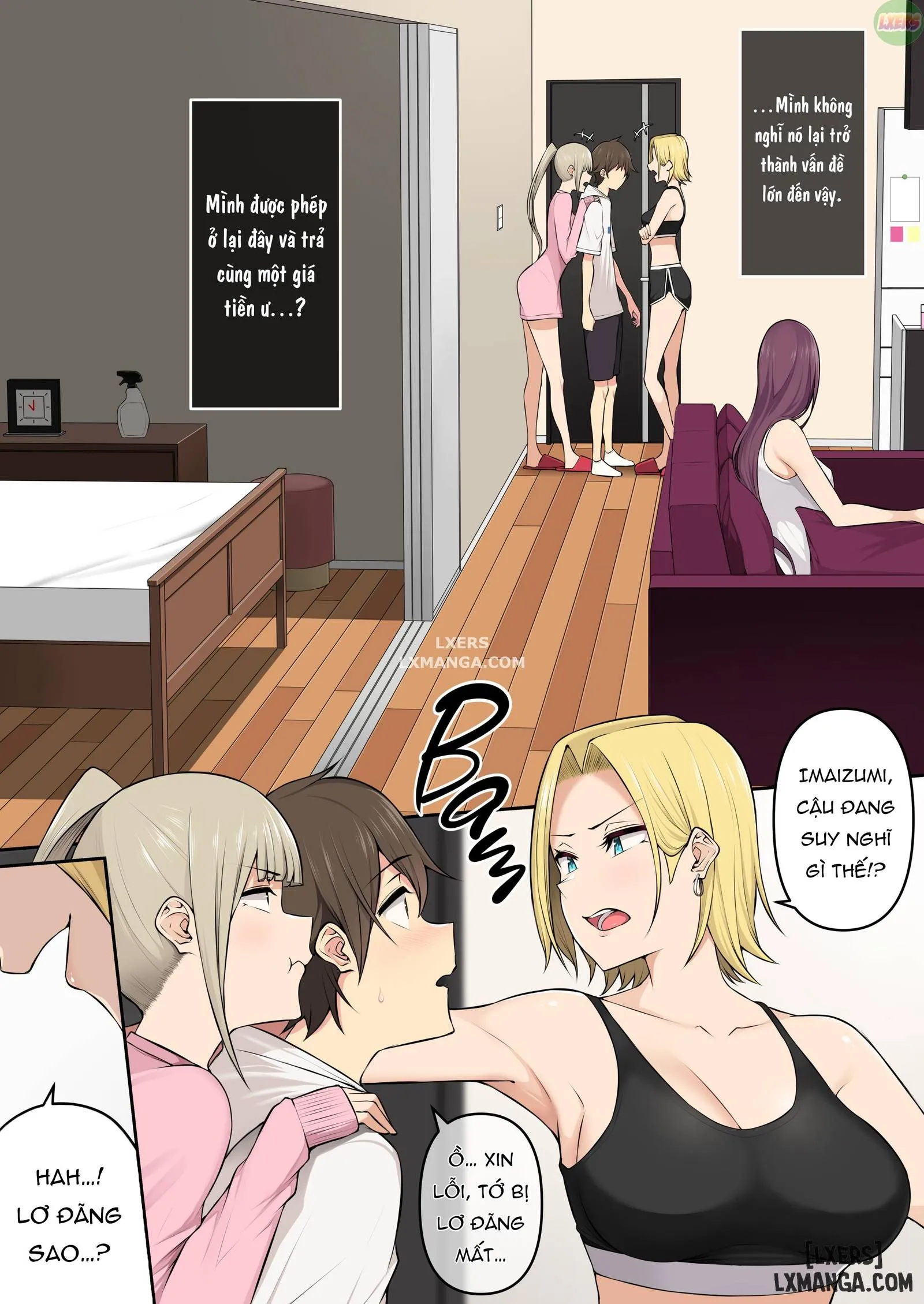 HentaiVN.net - Ảnh 9 - Imaizumi đưa cả bầy Gyaru về nhà mình - Chapter 4