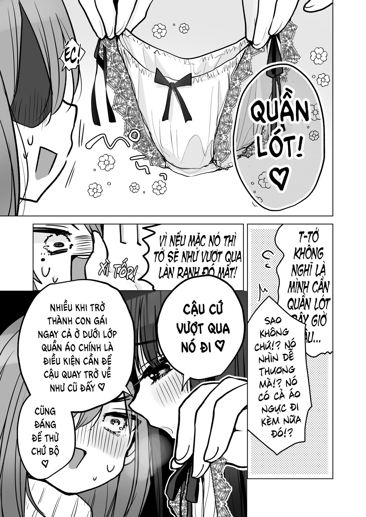 HentaiVN.net - Ảnh 9 - Tôi bị chuyển giới!? - Chap 2: Tôi bị chuyển giới!? Và được bạn gái yêu thương nhiều hơn nữa!