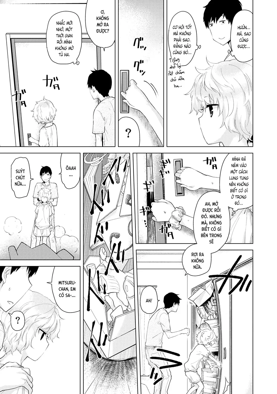 HentaiVN.net - Ảnh 8 - Cô bé mèo hoang [ノラネコ少女との暮らしかた; Noraneko Shoujo to no Kurashikata; Sống cùng cô bé mèo hoang] - 03. Mèo hoang tự tập luyện