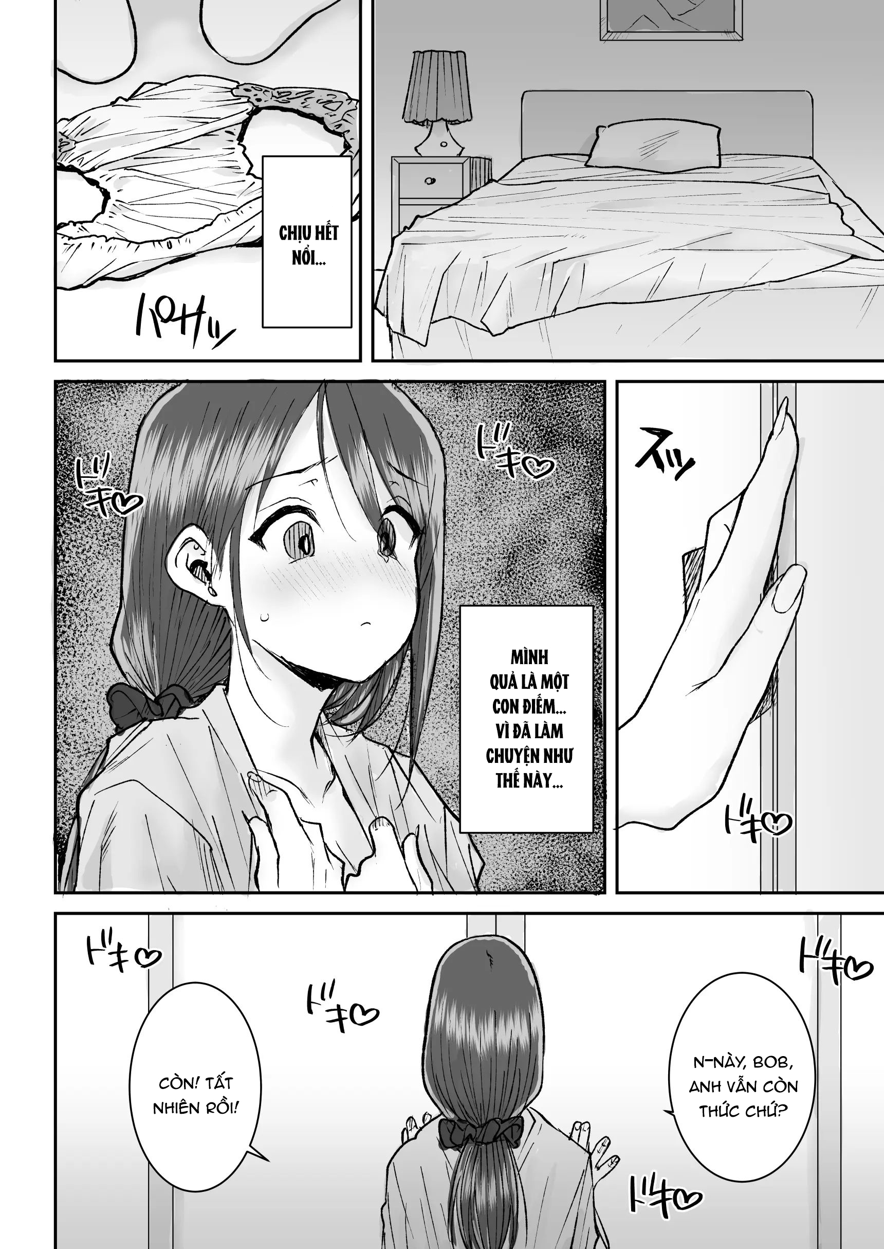 HentaiVN.net - Ảnh 9 - Mukki Muki no Kokujin Dekai Chinpo De Shucchouchuu no Otto ni Dekinai Akume SEX - oneshot