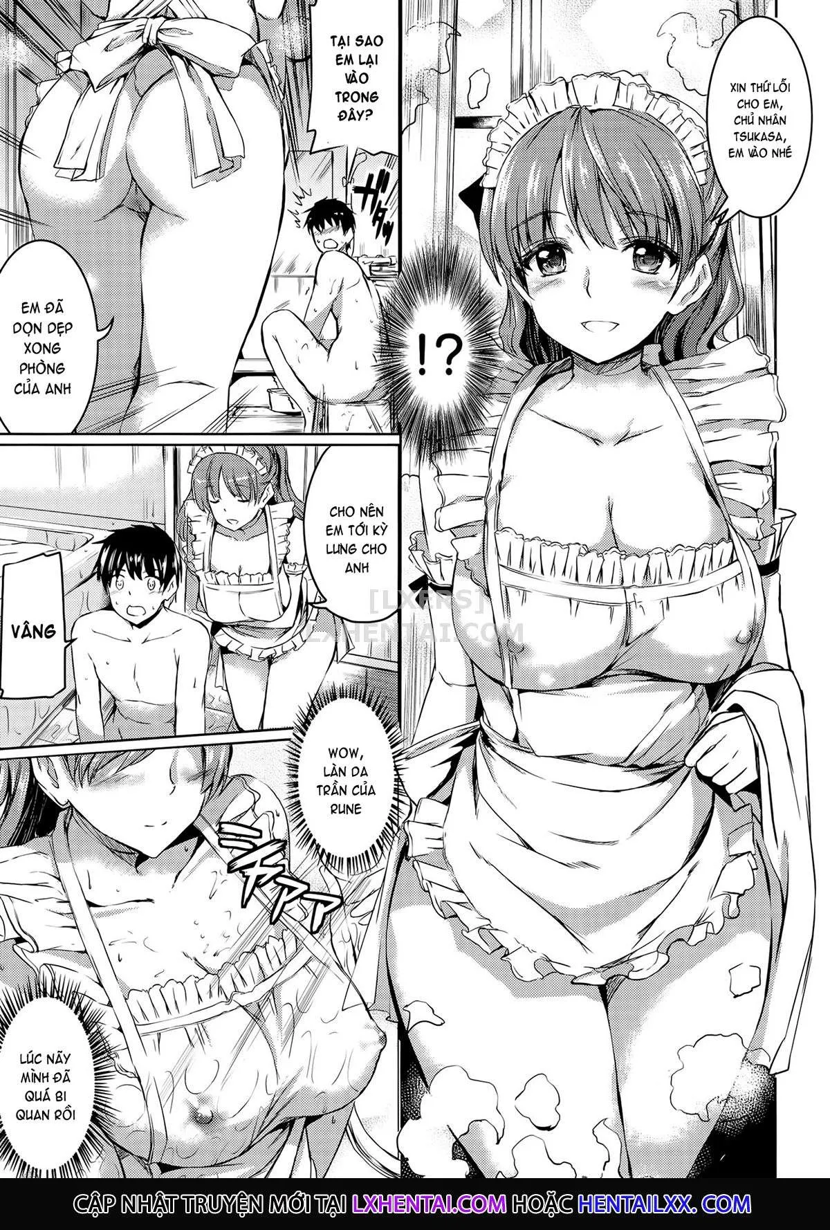 HentaiVN.net - Ảnh 9 - Ojousama No Maid Jijou - Chap 3