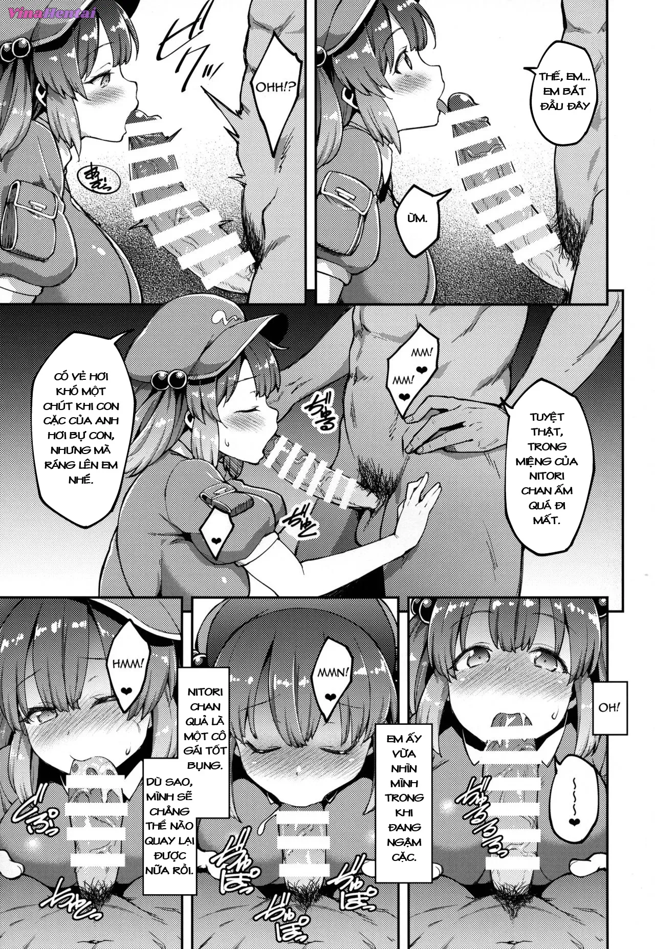 HentaiVN.net - Ảnh 9 - Yoroshiku Nitori-chan (Touhou Project) - Bé cute ngây thơ quá~