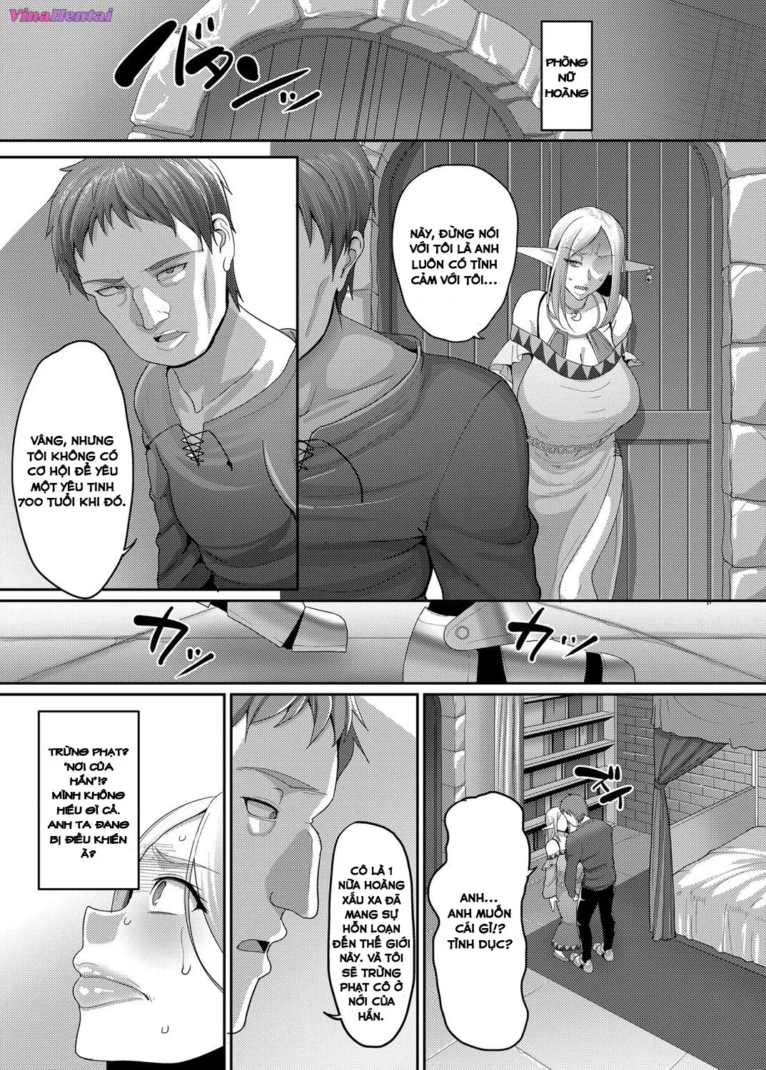 HentaiVN.net - Ảnh 9 - Takabisha Elf Kyousei Konin - Chap 1