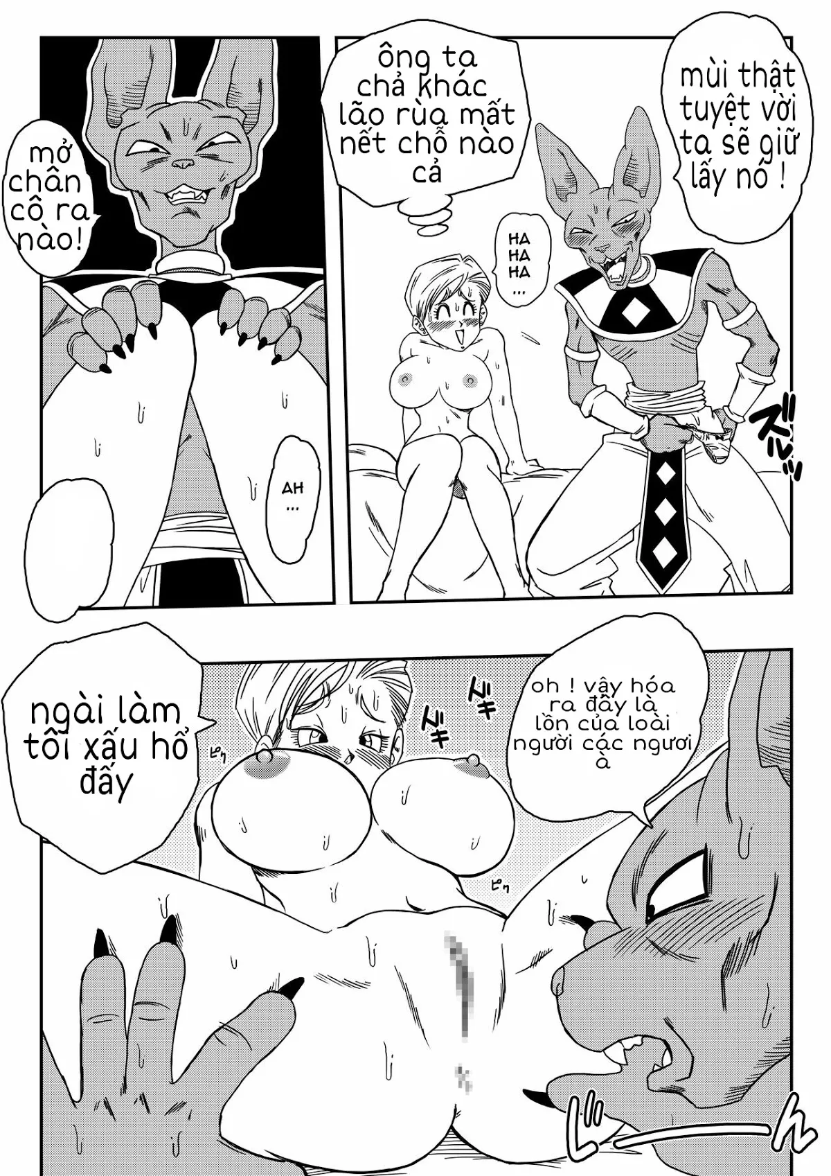HentaiVN.net - Ảnh 8 - Dagonball (Beerus X Bulma Doujin) [Thần hủy diệt lầy lội] - Oneshot