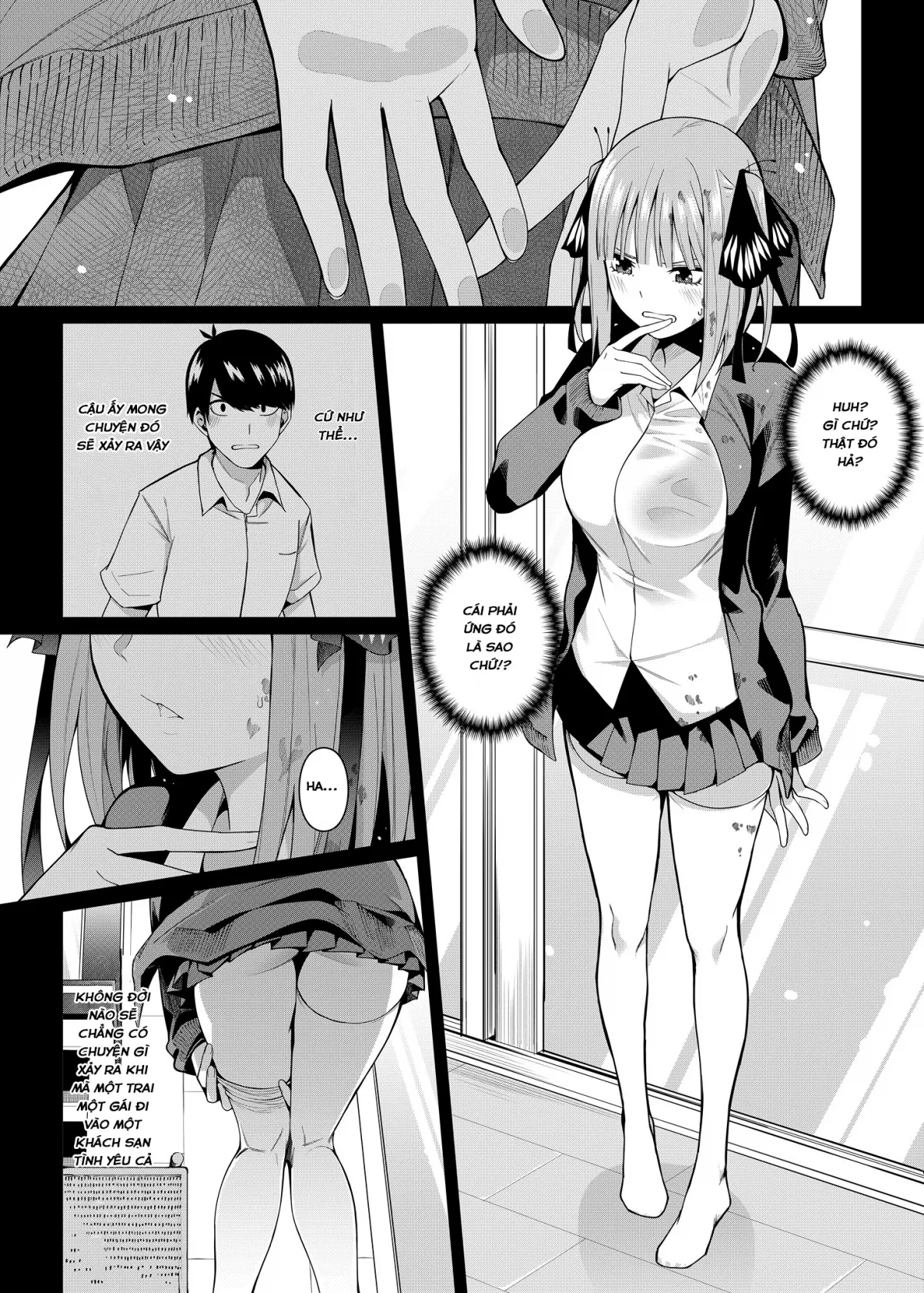 HentaiVN.net - Ảnh 9 - Nibun no Yuudou (Gotoubun no Hanayome) [Half Seduction] - Oneshot