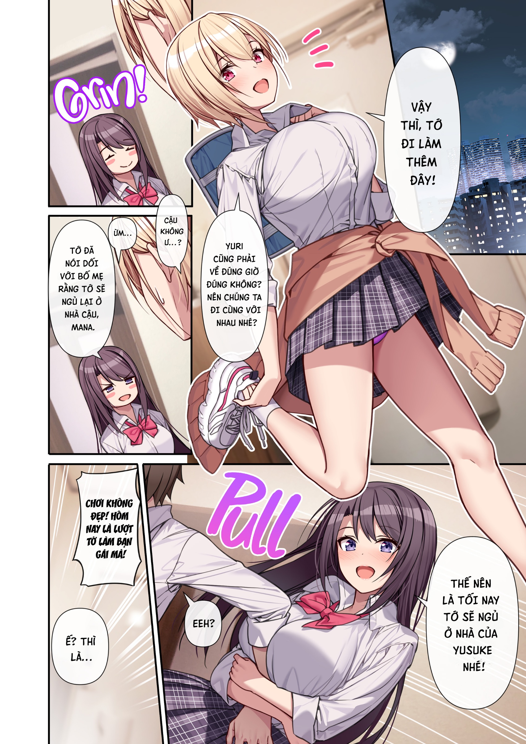 HentaiVN.net - Ảnh 10 - Bạn gái luân phiên - Mối tình tay ba - Oneshot