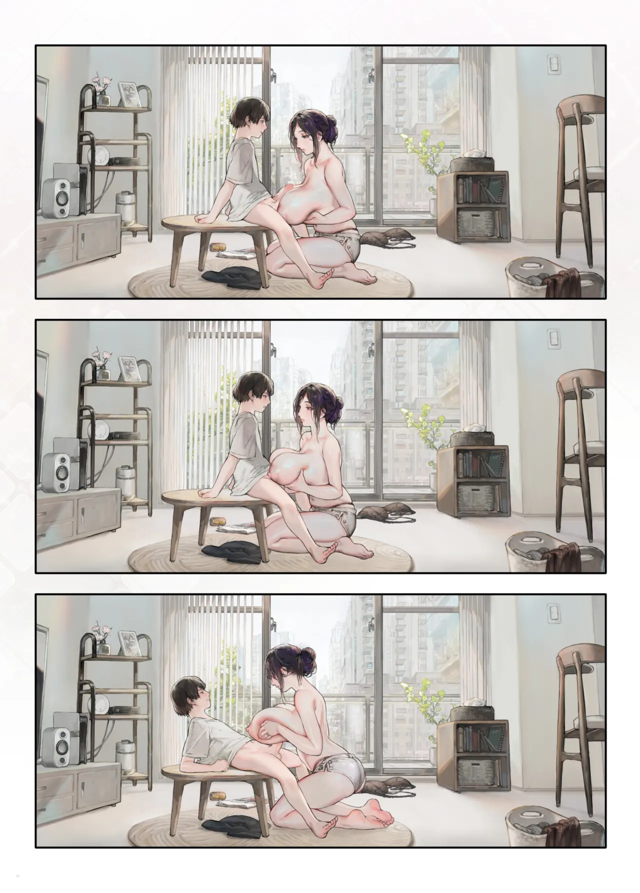 HentaiVN.net - Ảnh 9 - Người vợ hàng xóm trông có vẻ rảnh rỗi ở nhà vào ngày nghỉ - Chap 1