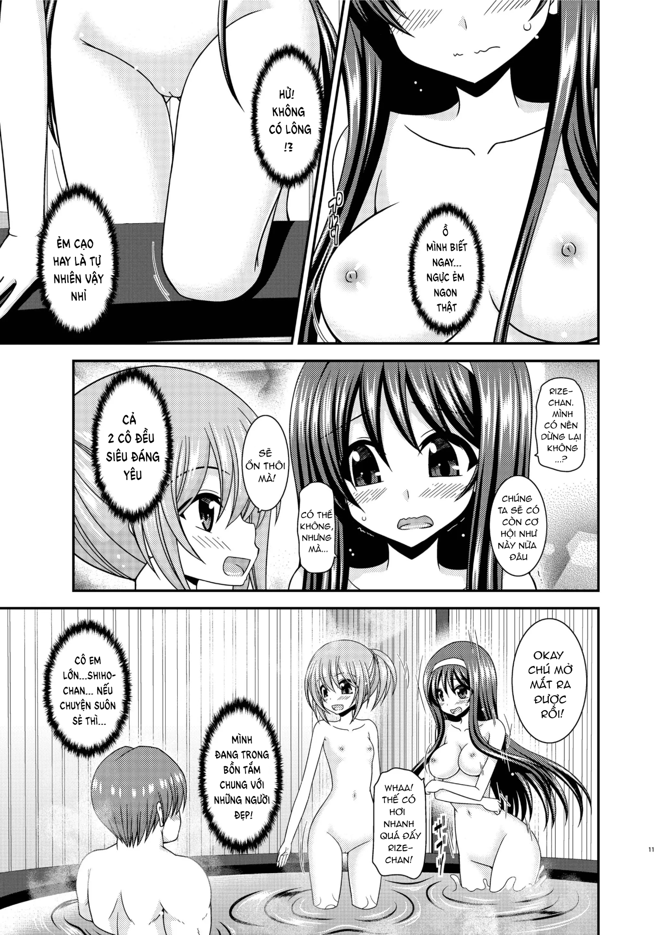 HentaiVN.net - Ảnh 10 - Konyoku Rotenburo de Bishoujo Futari ni Are o Misete to Onegai Sareta Ato no Sarani Ato no Hanashi - Chap 1