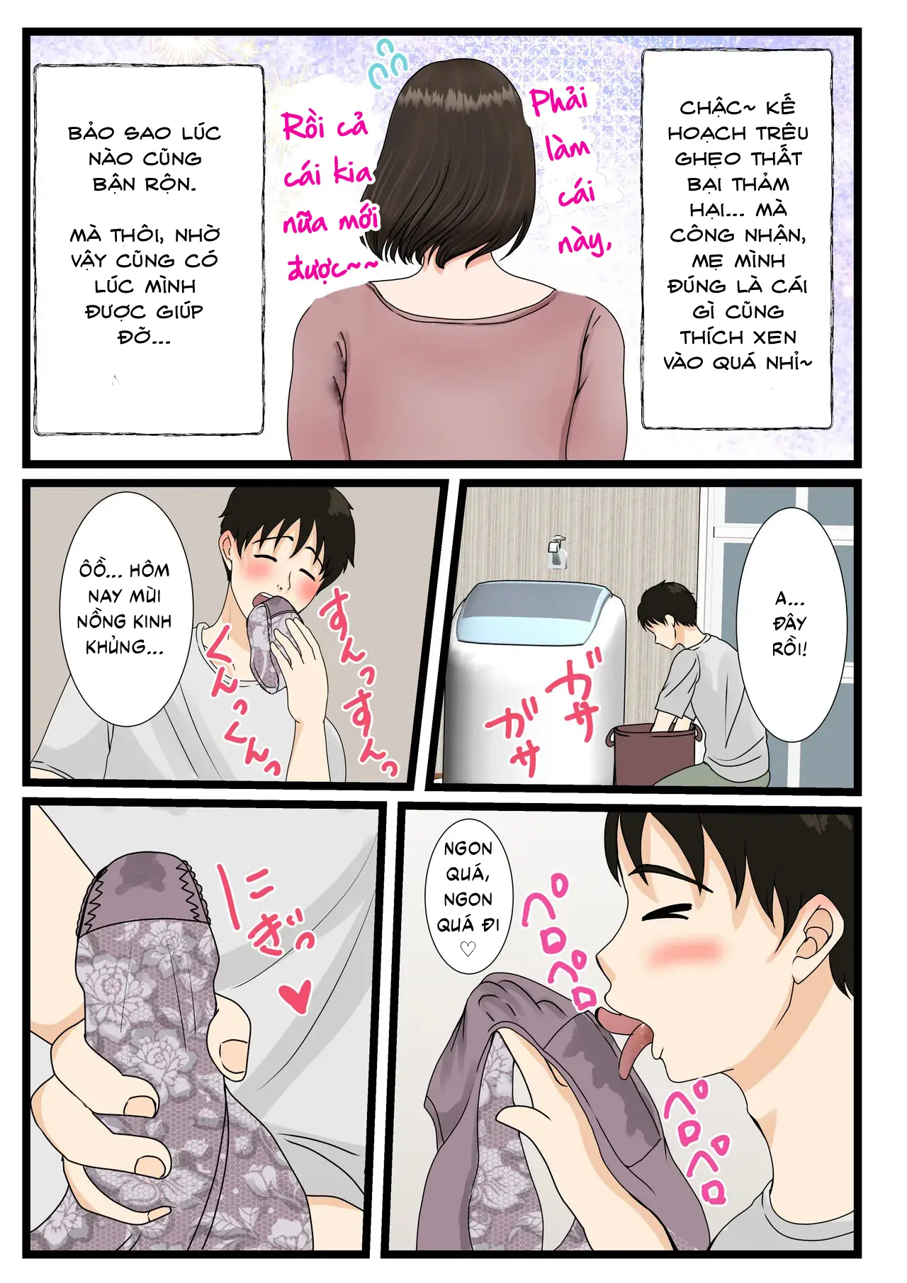 HentaiVN.net - Ảnh 10 - Mẹ nhà Oba ~Ngày thường phục tùng mọi ham muốn của con trai~ - Oneshot