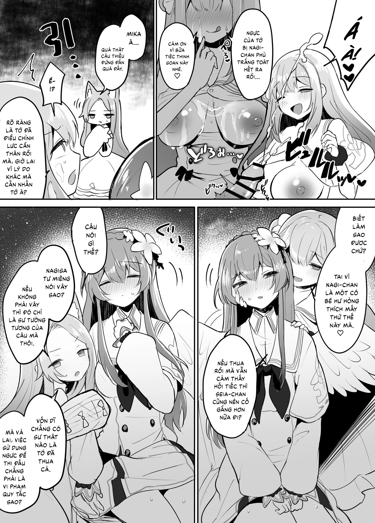 HentaiVN.net - Ảnh 9 - Hội Tiệc Trà toàn CÚ CÓ GAI: Seia VS Mika - Oneshot