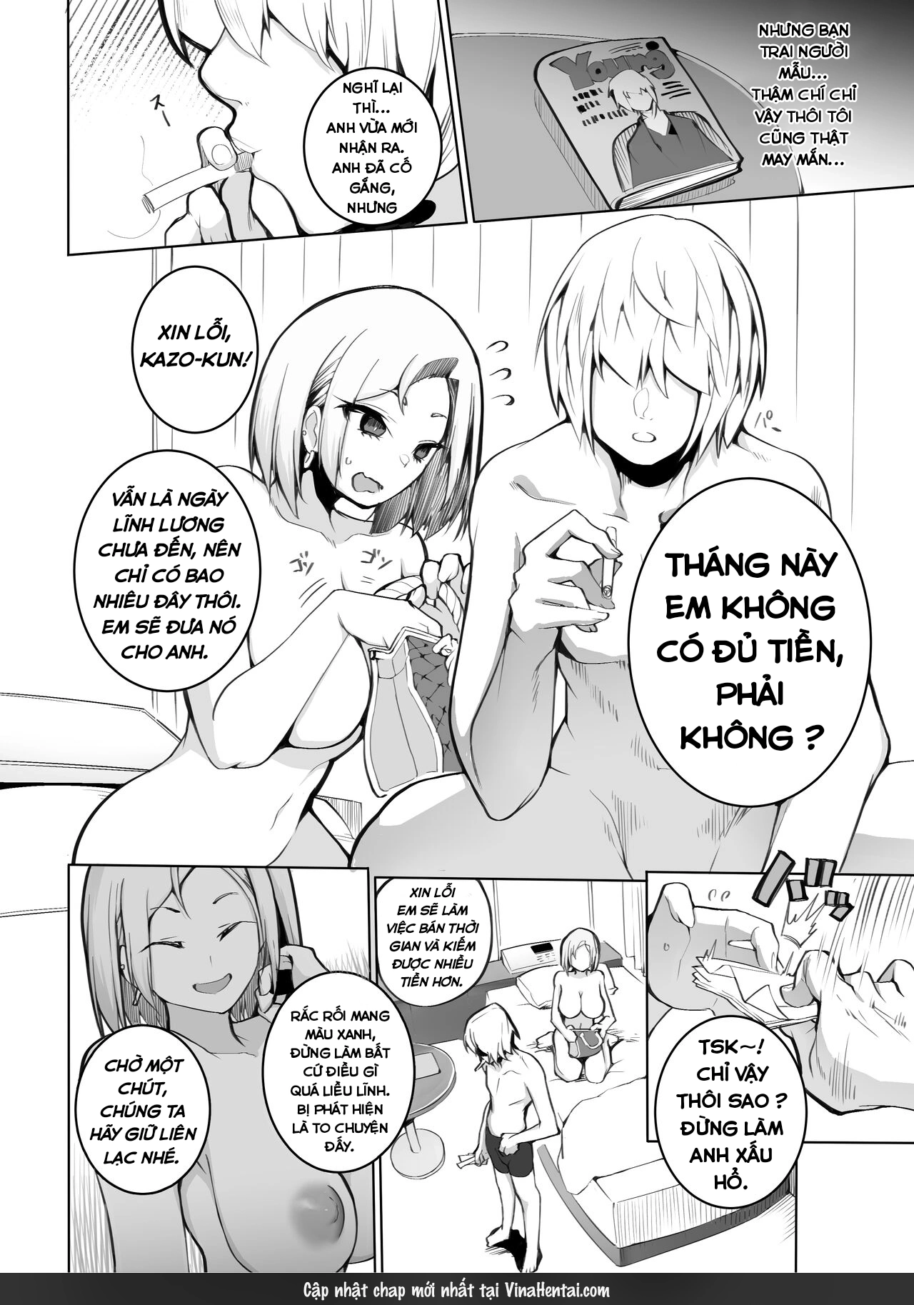 HentaiVN.net - Ảnh 4 - Chỉ cần bạn trả đủ tiền việc gì cố ấy cũng làm - Chap 1