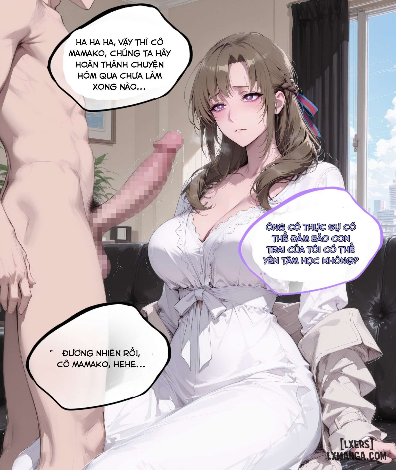 HentaiVN.net - Ảnh 6 - [AI NTR] Người Mẹ Mamako Bị Thầy Giáo Đụ Vì Con Học Kém - C2