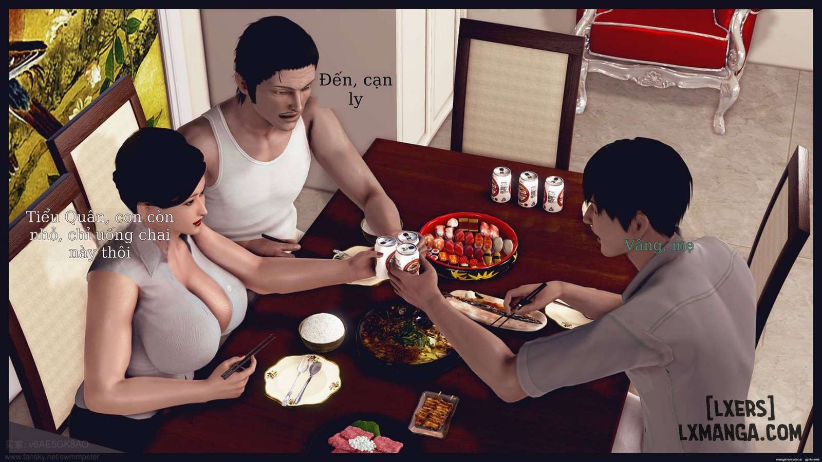 HentaiVN.net - Ảnh 30 - Âm mưu chiếm lấy người mẹ xinh đẹp - Chap 1.2