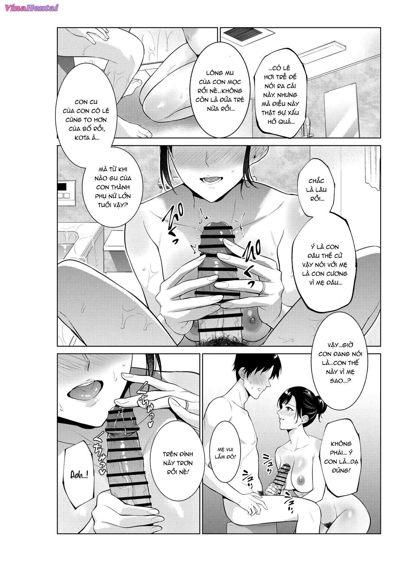 HentaiVN.net - Ảnh 9 - Nyuuyoku kara Hajimaru Haha to no Nikuyoku Seikatsu - oneshot