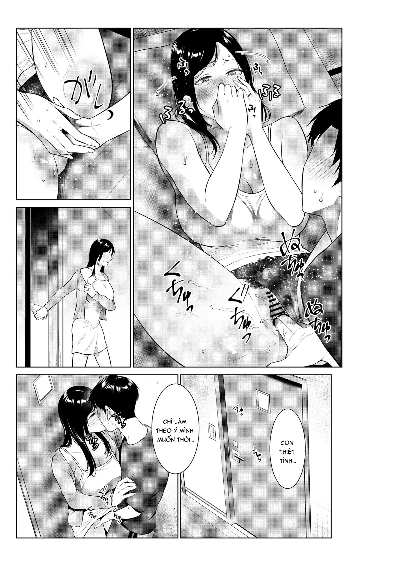 HentaiVN.net - Ảnh 34 - Nyuuyoku kara Hajimaru Haha to no Nikuyoku Seikatsu - oneshot