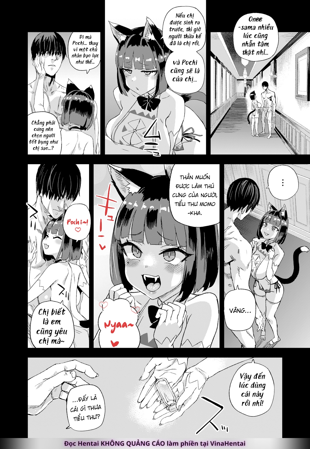 HentaiVN.net - Ảnh 11 - Tôi Là Thú Cưng Của Nàng Miêu Nữ - Một Bắn