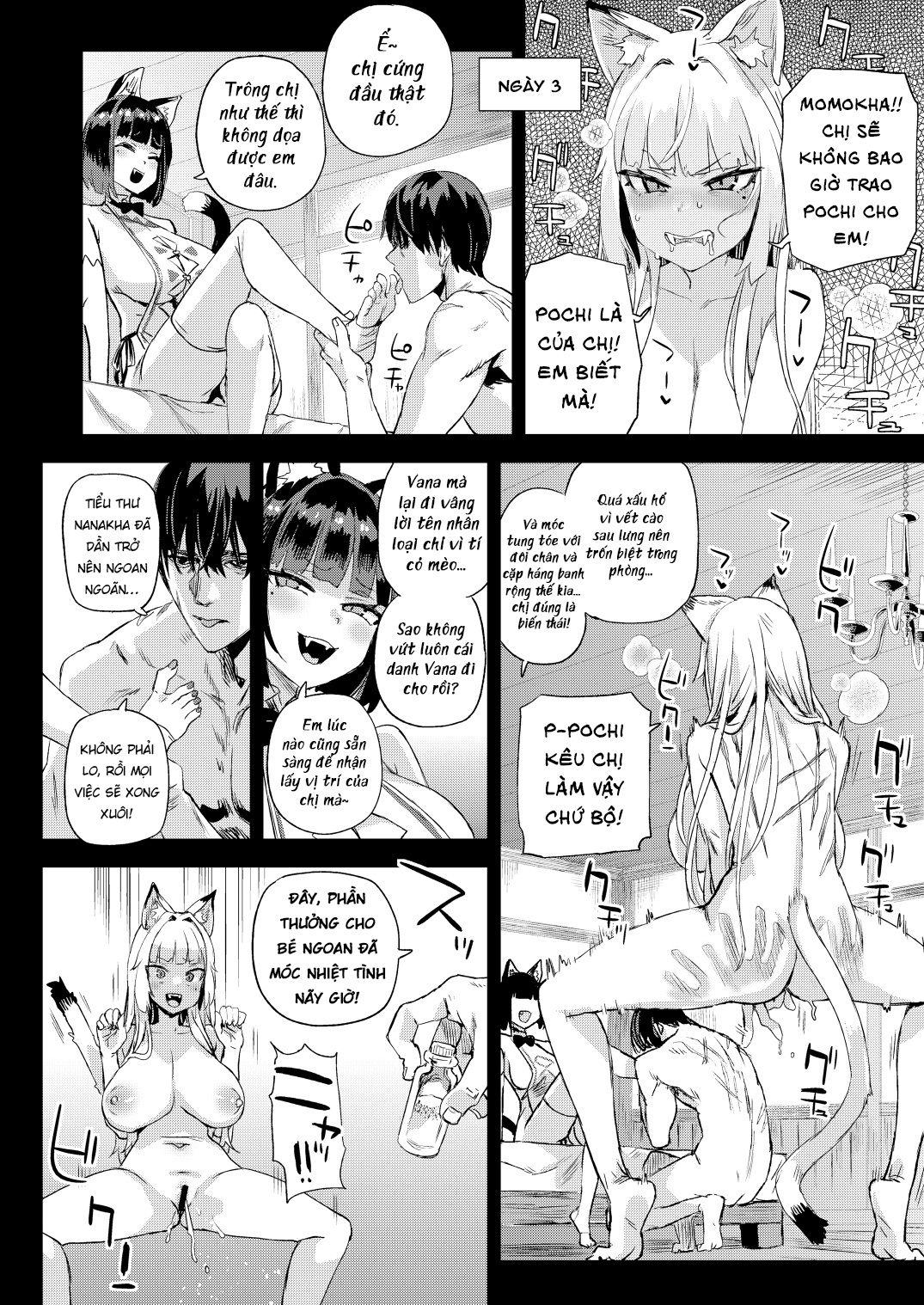 HentaiVN.net - Ảnh 29 - Tôi Là Thú Cưng Của Nàng Miêu Nữ - Một Bắn