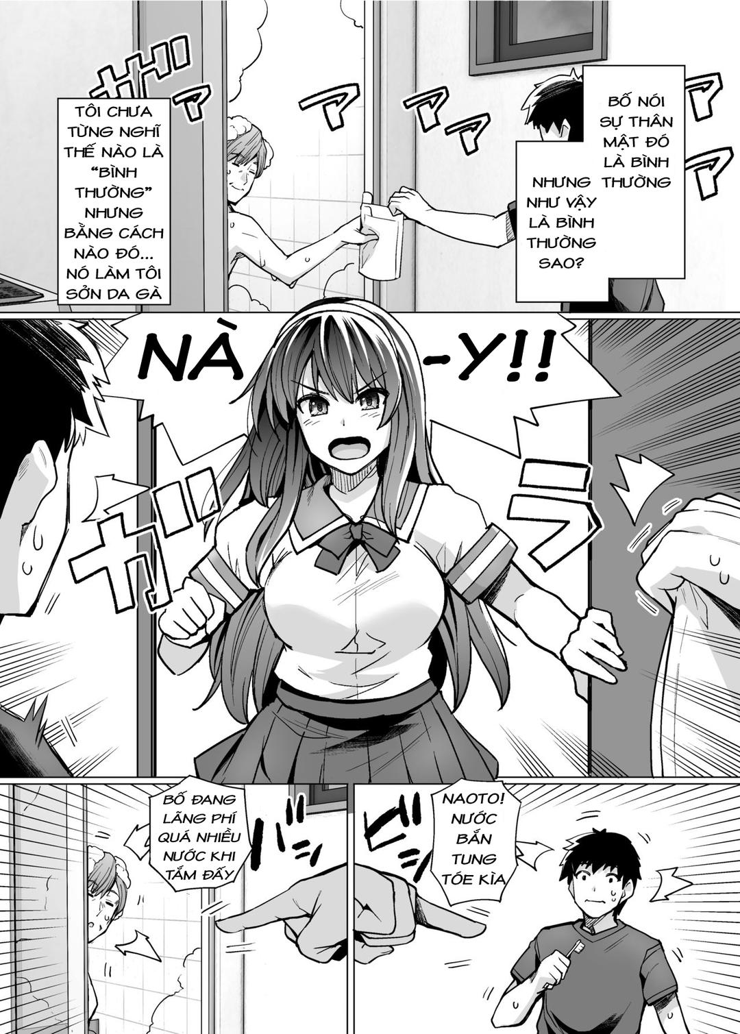HentaiVN.net - Ảnh 10 - Chị gái tôi ngủ với cha tôi - Chap 01