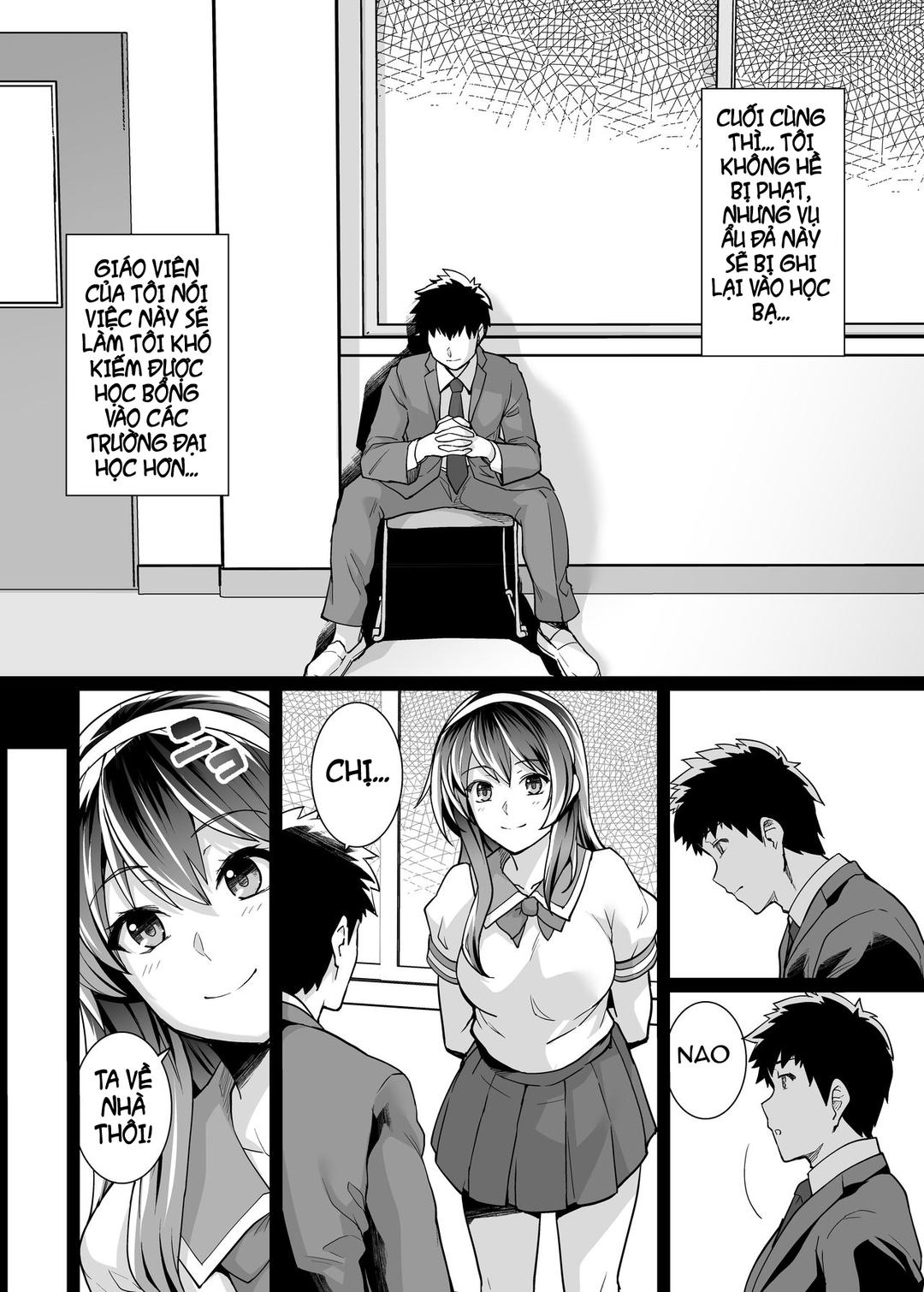 HentaiVN.net - Ảnh 9 - Chị gái tôi ngủ với cha tôi - Chap 02-A