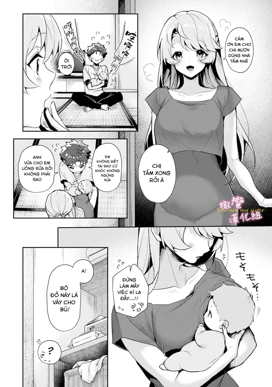 HentaiVN.net - Ảnh 17 - Chúng Tôi Là Tù Nhân Của Chị Gái - Ch. 1
