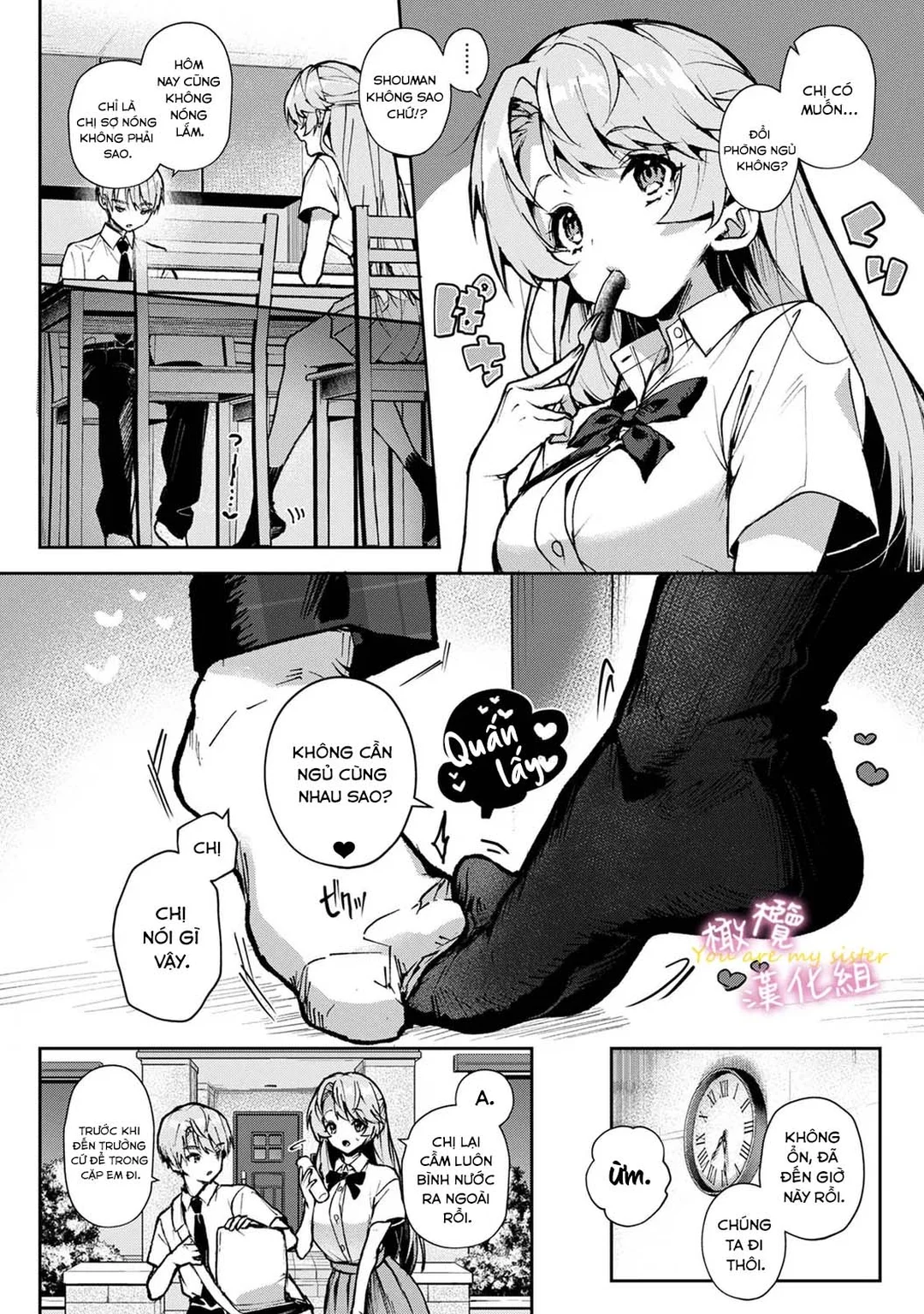 HentaiVN.net - Ảnh 3 - Chúng Tôi Là Tù Nhân Của Chị Gái - Ch. 3A