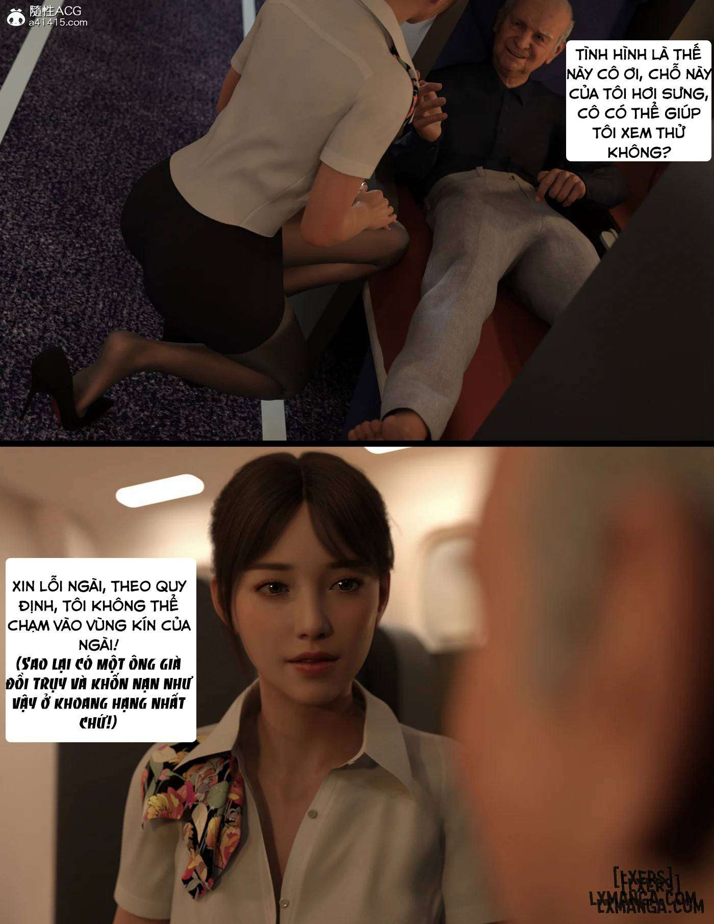 HentaiVN.net - Ảnh 21 - Chuyến Bay Dục Vọng - Lust Flight [Nhóm Dịch Drop] - Chương 1