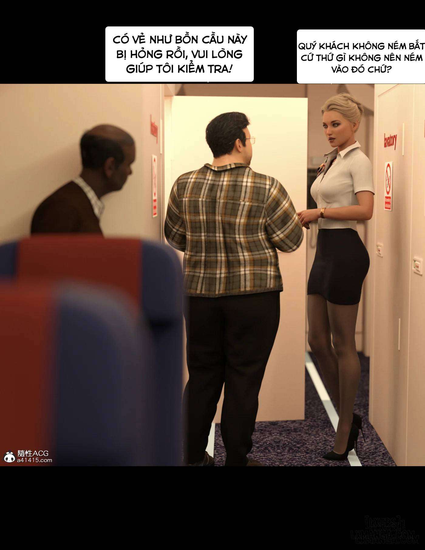HentaiVN.net - Ảnh 60 - Chuyến Bay Dục Vọng - Lust Flight [Nhóm Dịch Drop] - Chương 1
