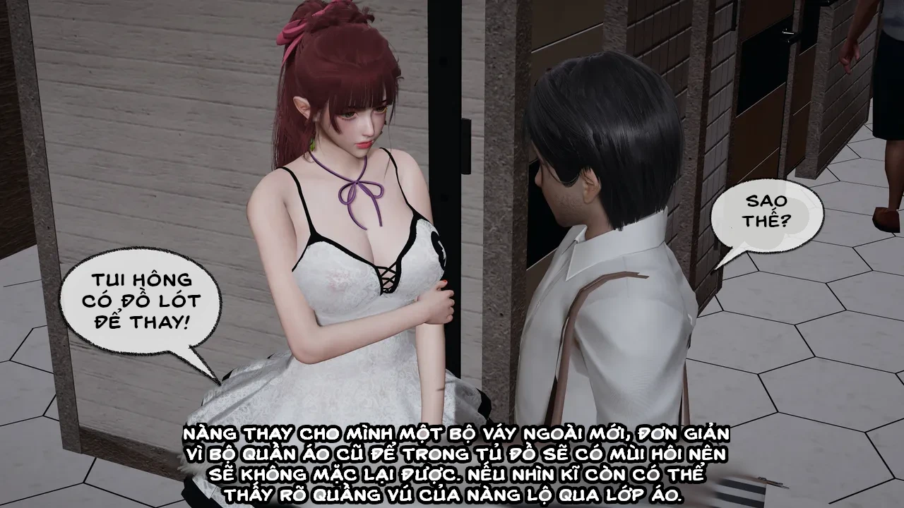 HentaiVN.net - Ảnh 4 - Cô bạn gái Tiểu Vy bị ngốc của tôi. - Chapter 4.1: Quấy rối trên xe buýt