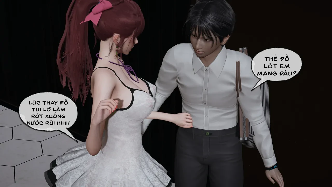 HentaiVN.net - Ảnh 6 - Cô bạn gái Tiểu Vy bị ngốc của tôi. - Chapter 4.1: Quấy rối trên xe buýt