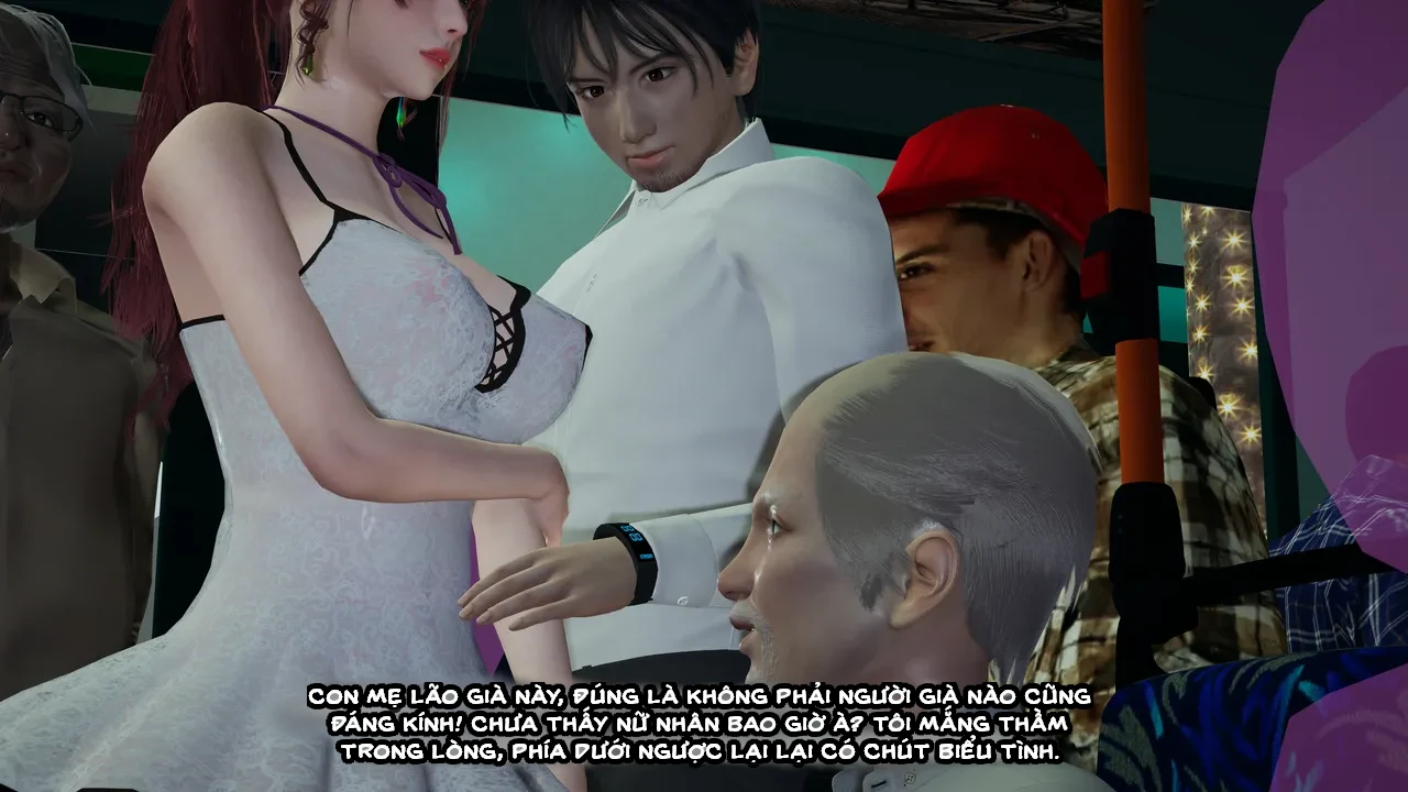 HentaiVN.net - Ảnh 18 - Cô bạn gái Tiểu Vy bị ngốc của tôi. - Chapter 4.1: Quấy rối trên xe buýt
