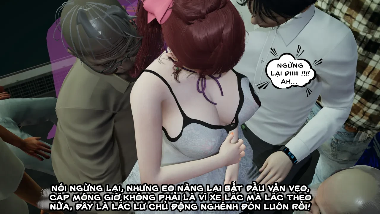 HentaiVN.net - Ảnh 31 - Cô bạn gái Tiểu Vy bị ngốc của tôi. - Chapter 4.1: Quấy rối trên xe buýt