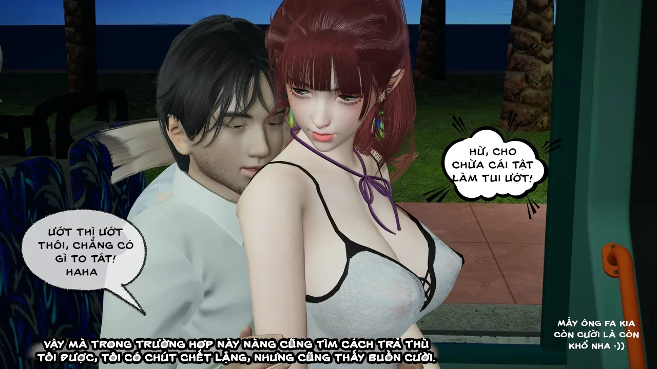 HentaiVN.net - Ảnh 49 - Cô bạn gái Tiểu Vy bị ngốc của tôi. - Chapter 4.1: Quấy rối trên xe buýt