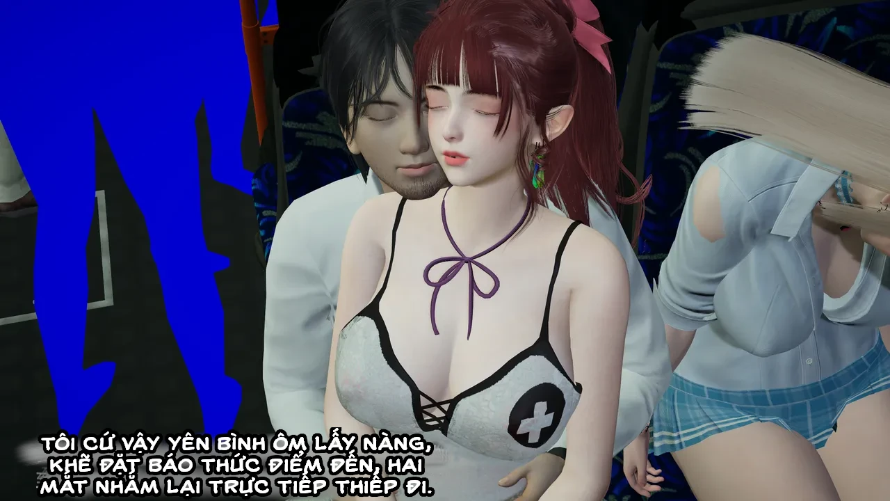HentaiVN.net - Ảnh 51 - Cô bạn gái Tiểu Vy bị ngốc của tôi. - Chapter 4.1: Quấy rối trên xe buýt