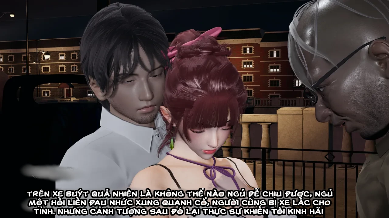 HentaiVN.net - Ảnh 52 - Cô bạn gái Tiểu Vy bị ngốc của tôi. - Chapter 4.1: Quấy rối trên xe buýt