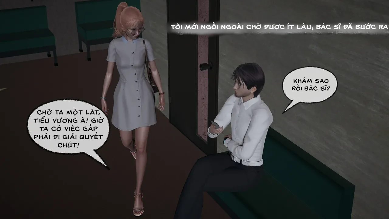 HentaiVN.net - Ảnh 6 - Cô bạn gái Tiểu Vy bị ngốc của tôi. - Chapter 4.3: Khám phụ khoa(p1)