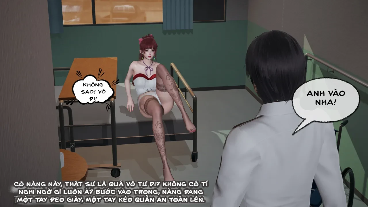 HentaiVN.net - Ảnh 8 - Cô bạn gái Tiểu Vy bị ngốc của tôi. - Chapter 4.3: Khám phụ khoa(p1)