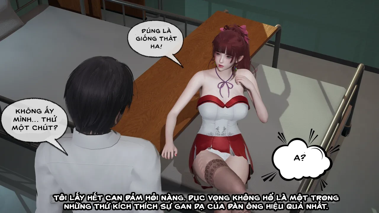 HentaiVN.net - Ảnh 20 - Cô bạn gái Tiểu Vy bị ngốc của tôi. - Chapter 4.3: Khám phụ khoa(p1)