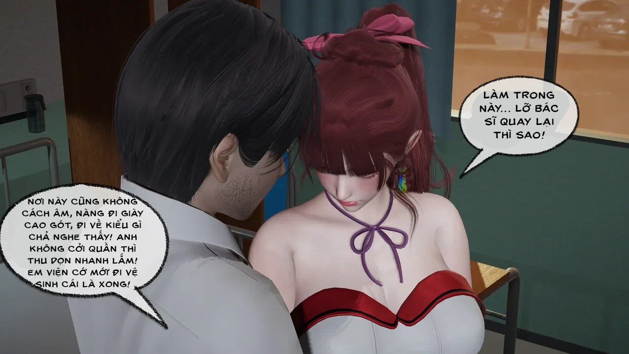 HentaiVN.net - Ảnh 22 - Cô bạn gái Tiểu Vy bị ngốc của tôi. - Chapter 4.3: Khám phụ khoa(p1)