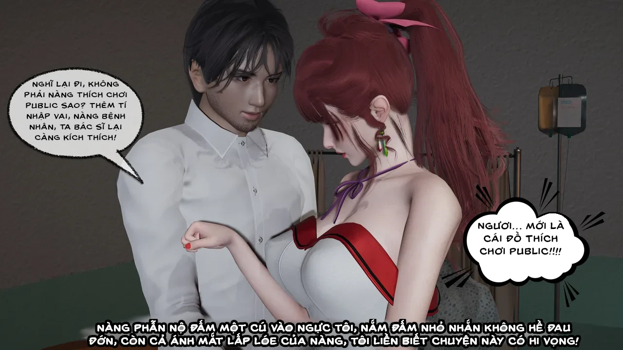 HentaiVN.net - Ảnh 23 - Cô bạn gái Tiểu Vy bị ngốc của tôi. - Chapter 4.3: Khám phụ khoa(p1)
