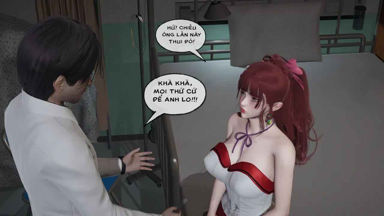 HentaiVN.net - Ảnh 25 - Cô bạn gái Tiểu Vy bị ngốc của tôi. - Chapter 4.3: Khám phụ khoa(p1)