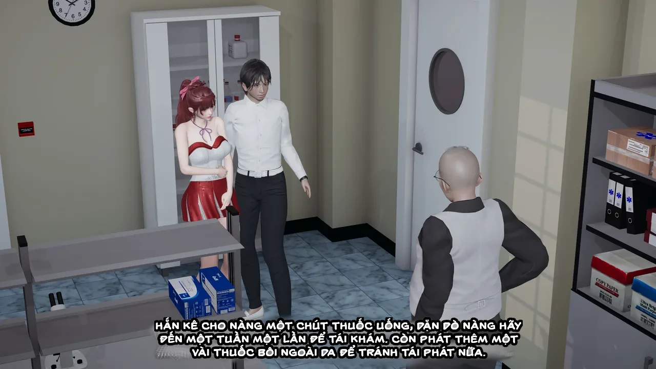 HentaiVN.net - Ảnh 68 - Cô bạn gái Tiểu Vy bị ngốc của tôi. - Chapter 4.5: Khám phụ khoa(p3)