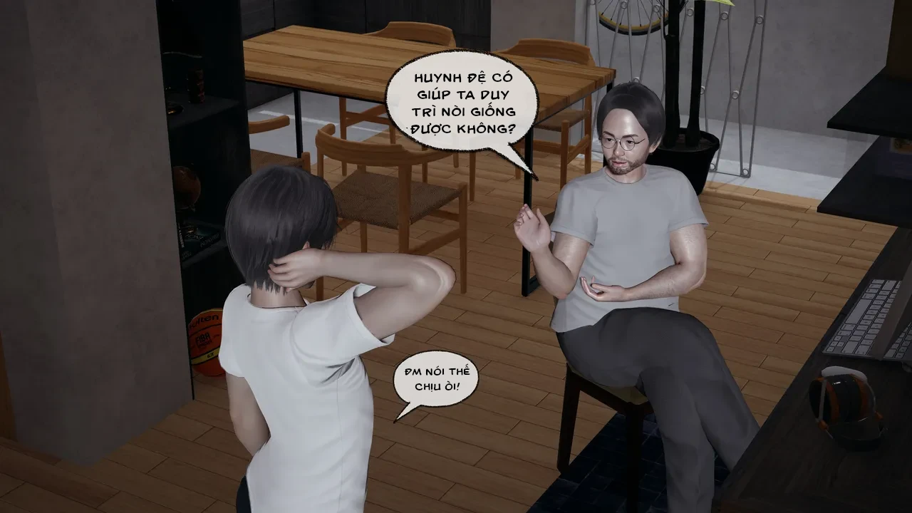 HentaiVN.net - Ảnh 5 - Cô bạn gái Tiểu Vy bị ngốc của tôi. - Chapter 5.1: Sự cố tại sân bóng rổ (p1)