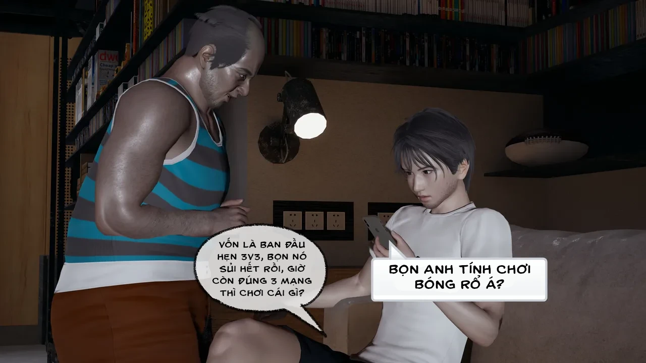 HentaiVN.net - Ảnh 11 - Cô bạn gái Tiểu Vy bị ngốc của tôi. - Chapter 5.1: Sự cố tại sân bóng rổ (p1)