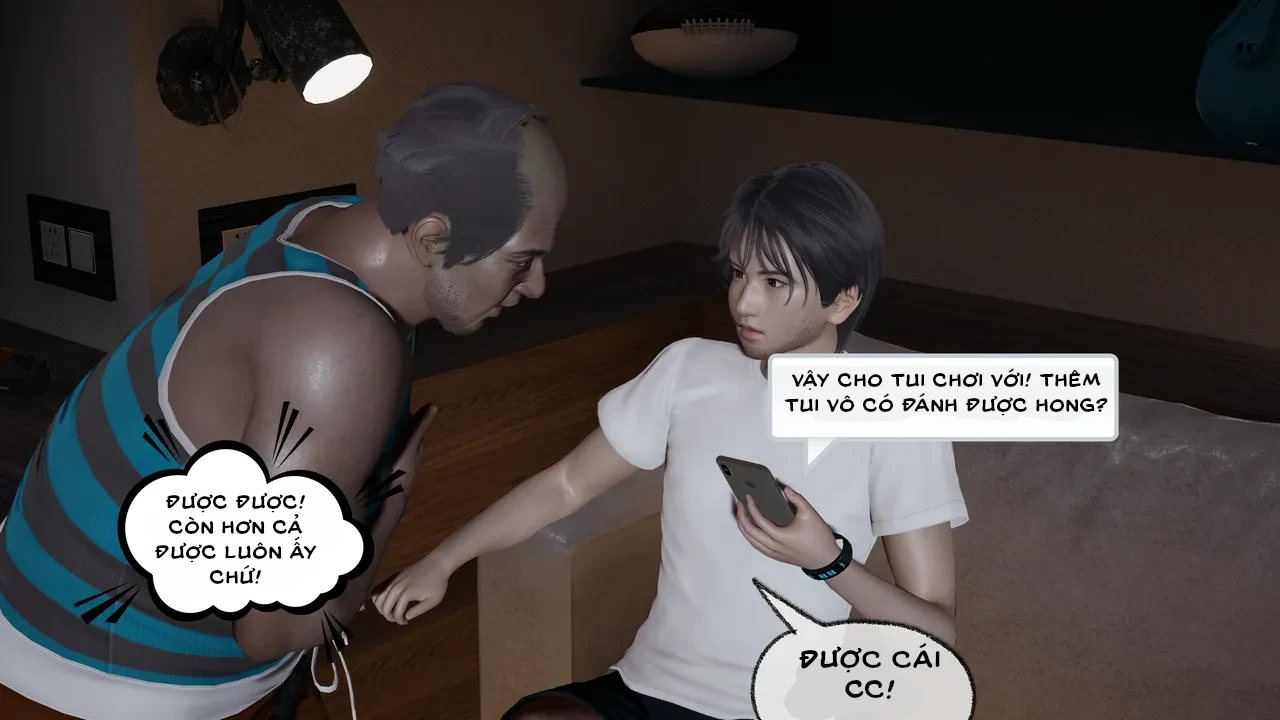 HentaiVN.net - Ảnh 12 - Cô bạn gái Tiểu Vy bị ngốc của tôi. - Chapter 5.1: Sự cố tại sân bóng rổ (p1)