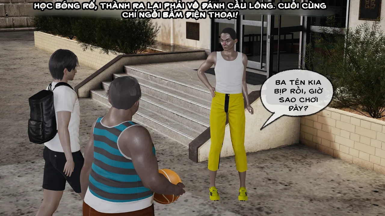 HentaiVN.net - Ảnh 18 - Cô bạn gái Tiểu Vy bị ngốc của tôi. - Chapter 5.1: Sự cố tại sân bóng rổ (p1)